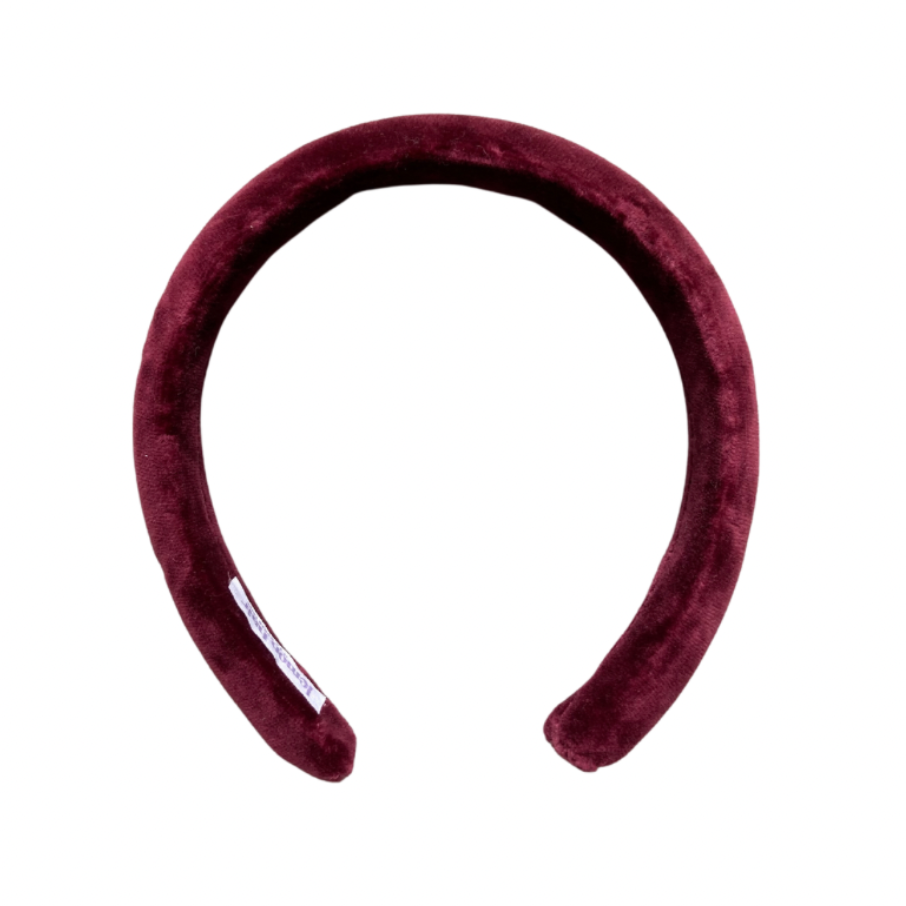 Bandolete Kate em Veludo Bordeaux