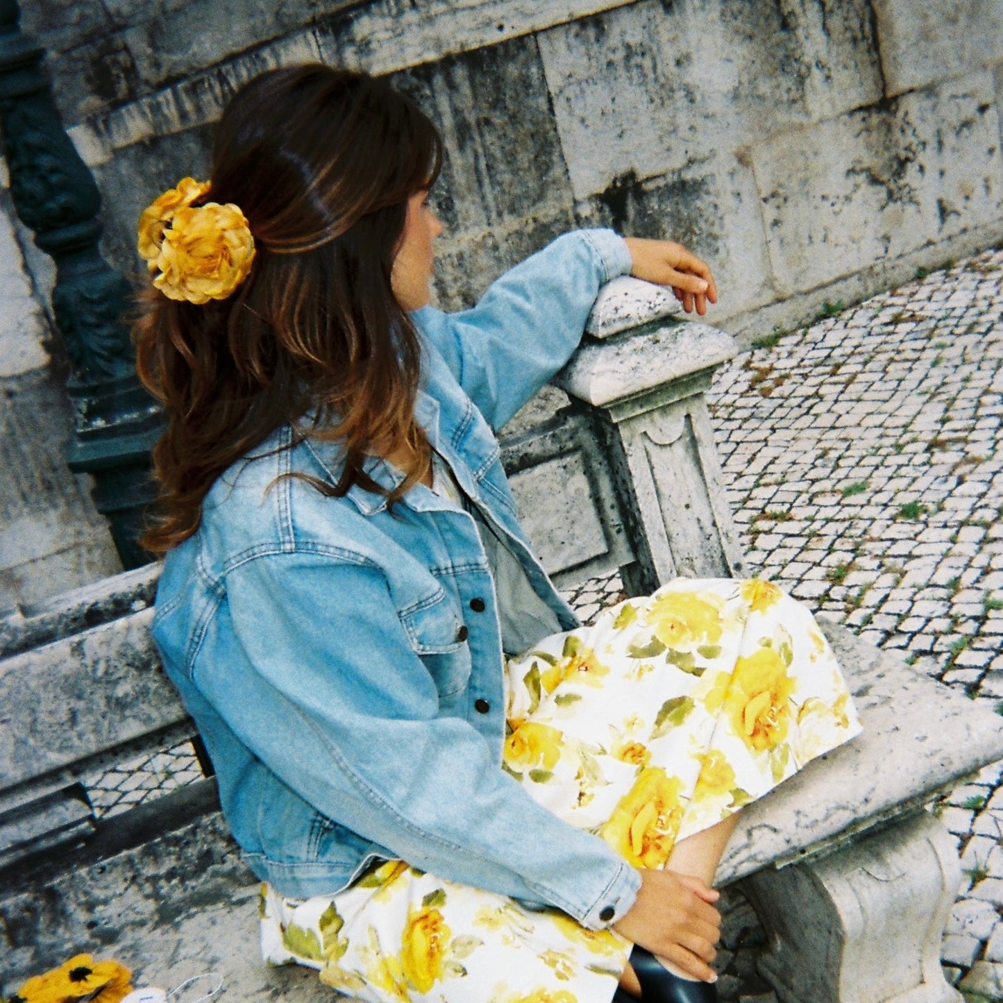 Mola Camélia em Amarelo