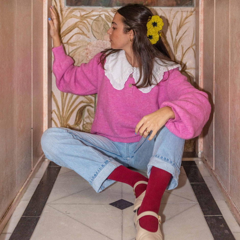 Mola Poppy em Verde Lima