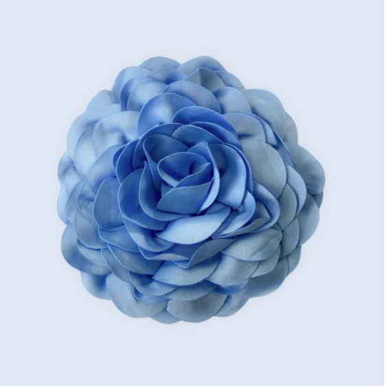 Mola Camélia em Azul Claro