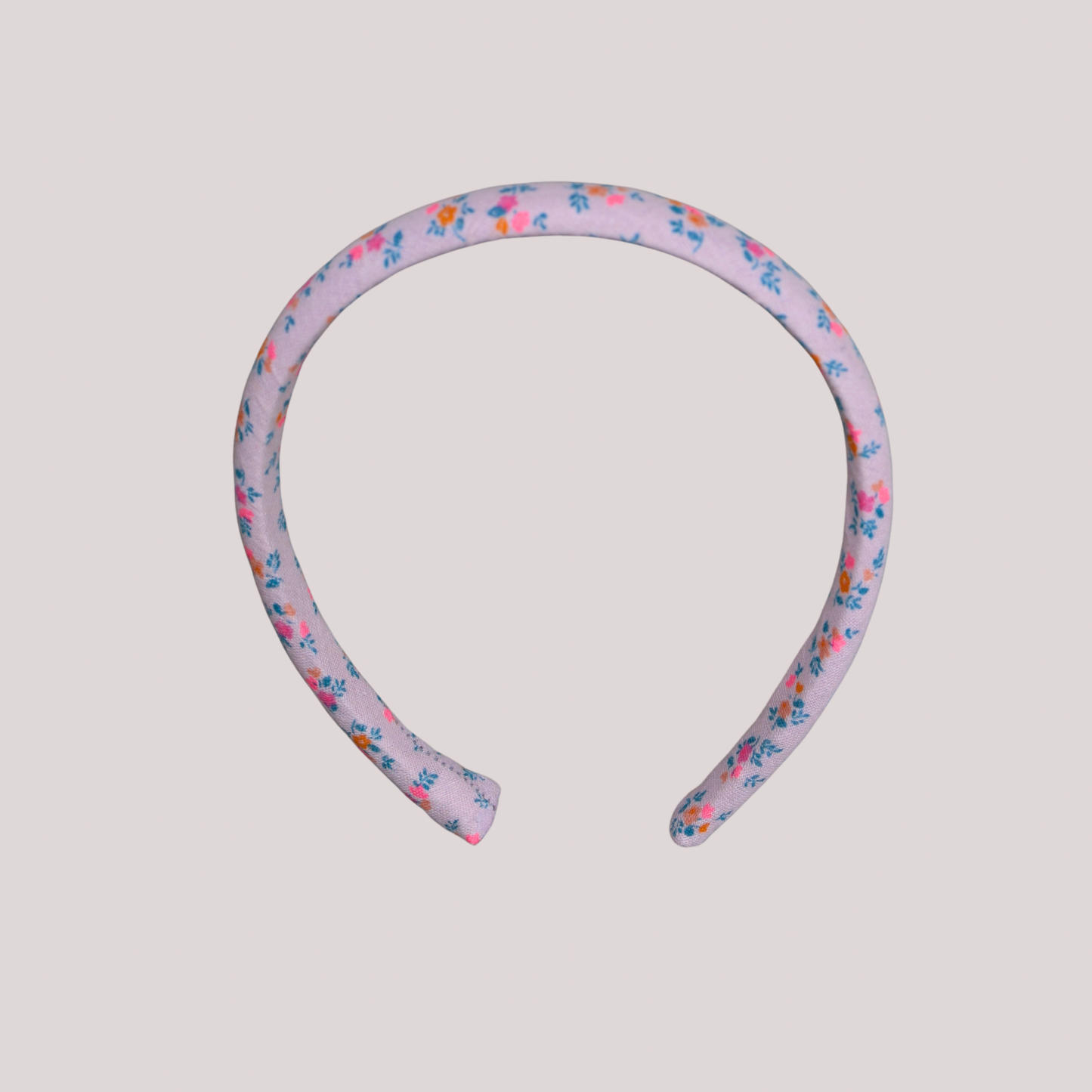 Bandolete Amelie Cotton Lavanda Flores Cor-de-Rosa