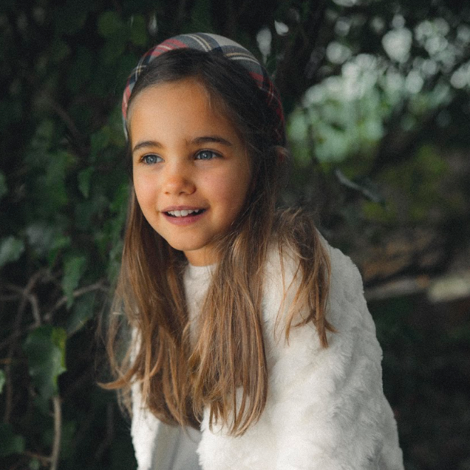 Bandolete Amelie XL Escocês Branco
