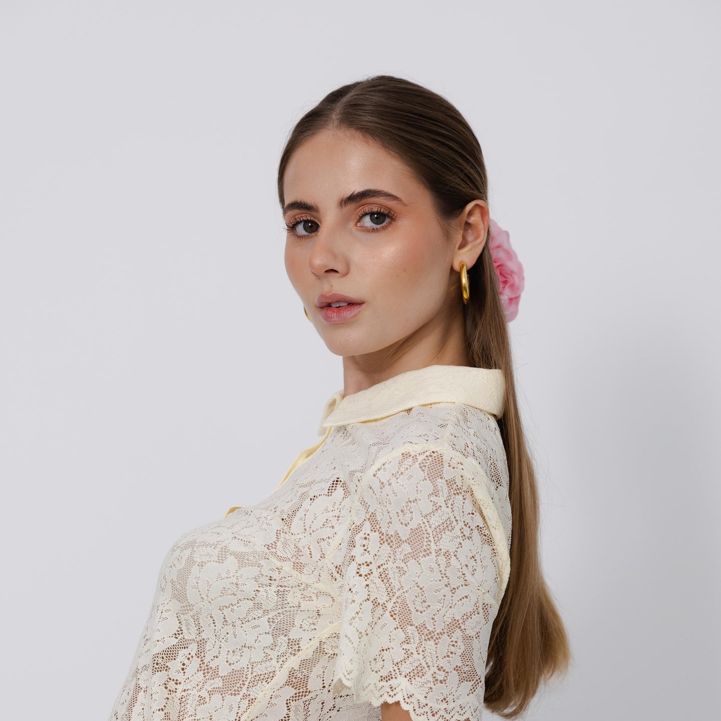 Mola Camélia em Cor-de-rosa Pastilha