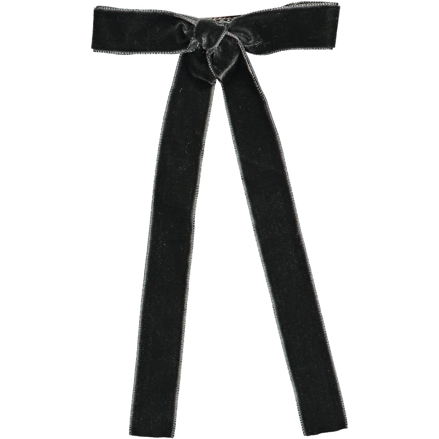 Laço Helena em Veludo Cinzento