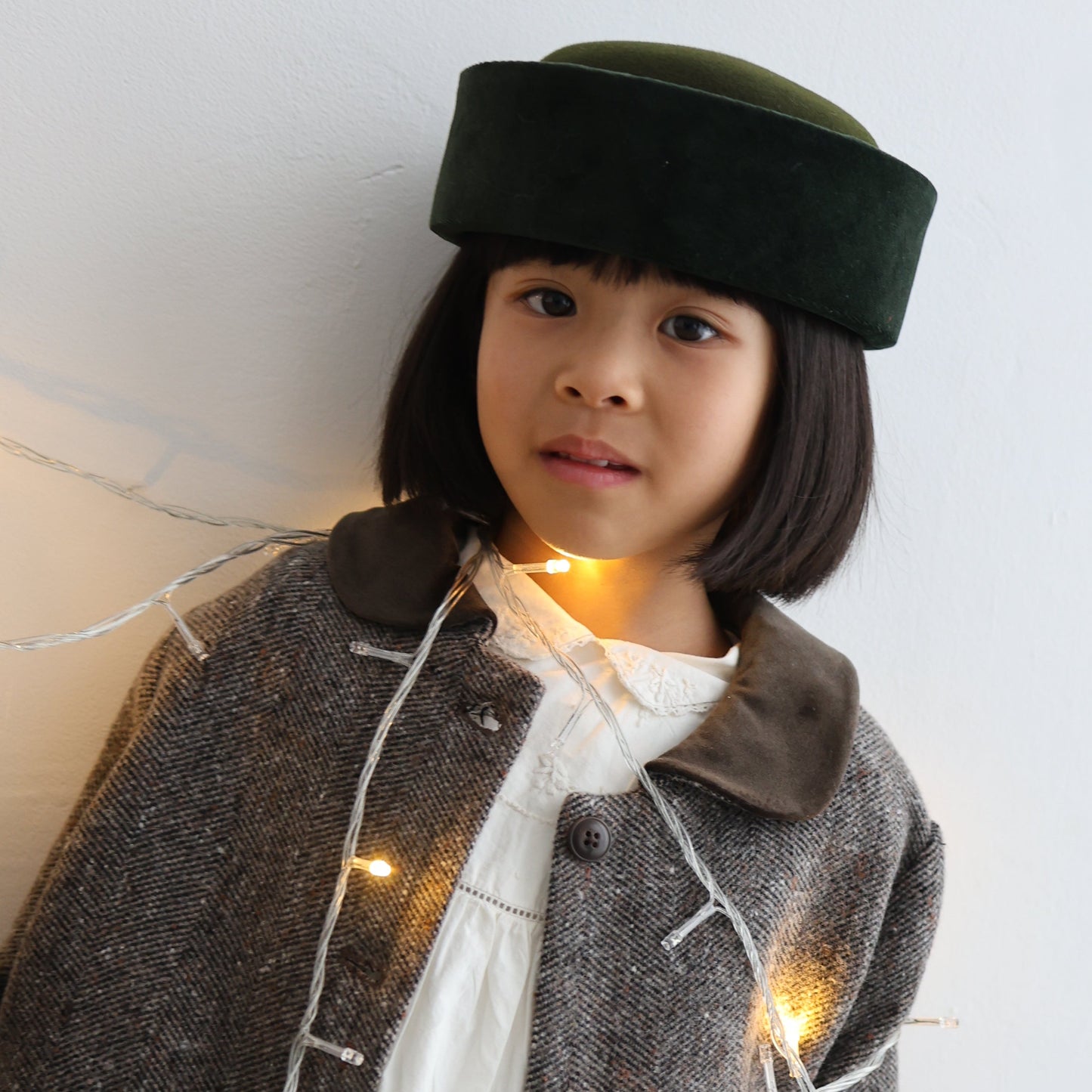 Petit Jacqueline Hat Verde Olivia - PRE ORDER