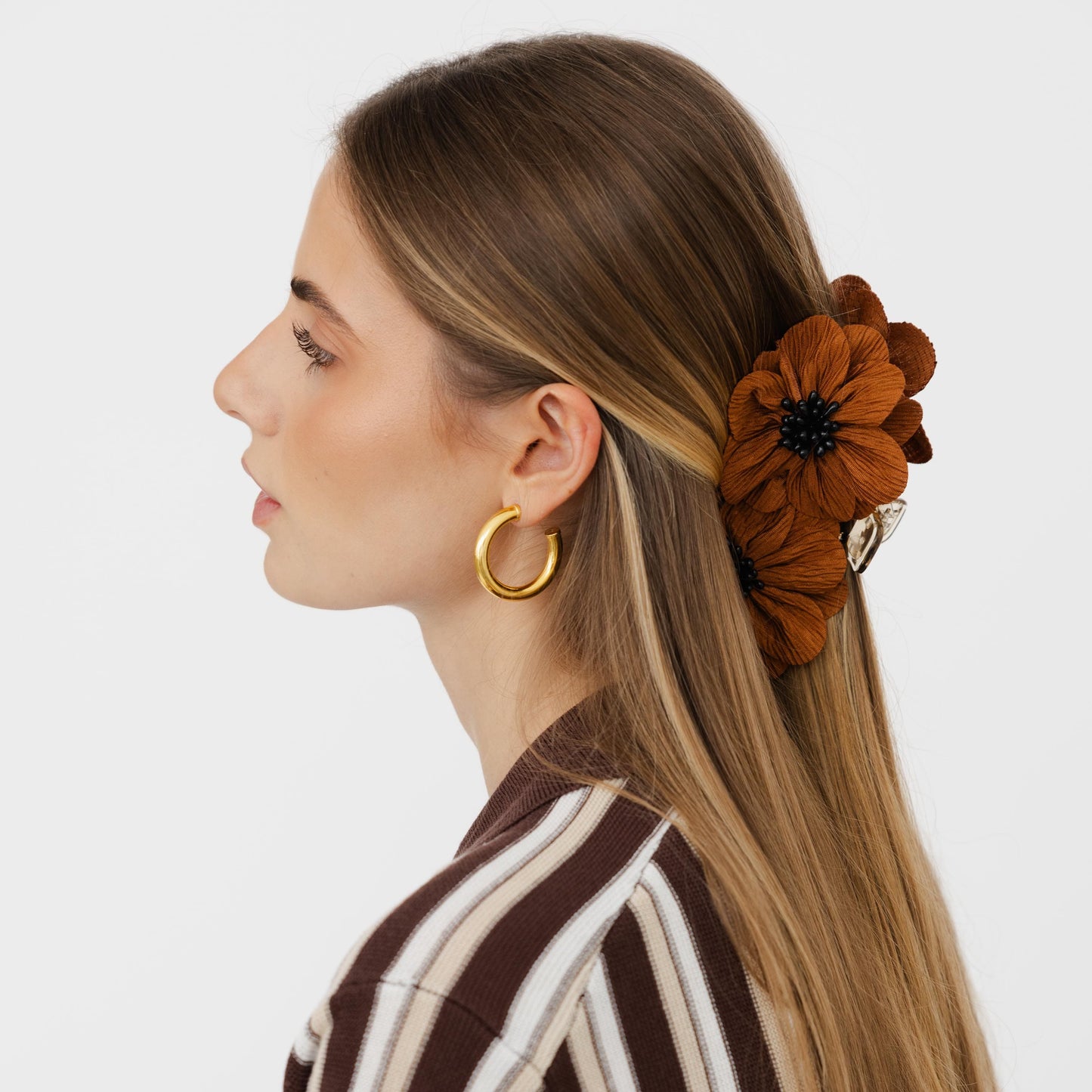 Mola Poppy em Terracota