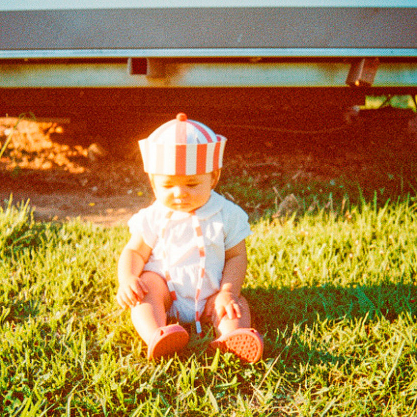Petit Pipa Sailor Hat Terracota sripes
