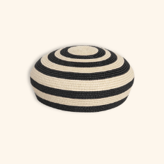 Le Jeanne Rayure: Stripes in Motion Natural Straw