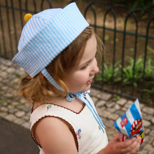 Petit Pipa Sailor Hat Tropical gelato - Blue stripes