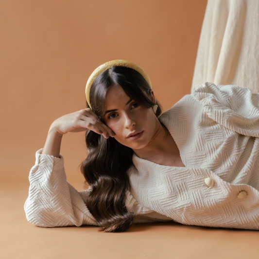 Bandolete Kate Jacquard em Amarelo