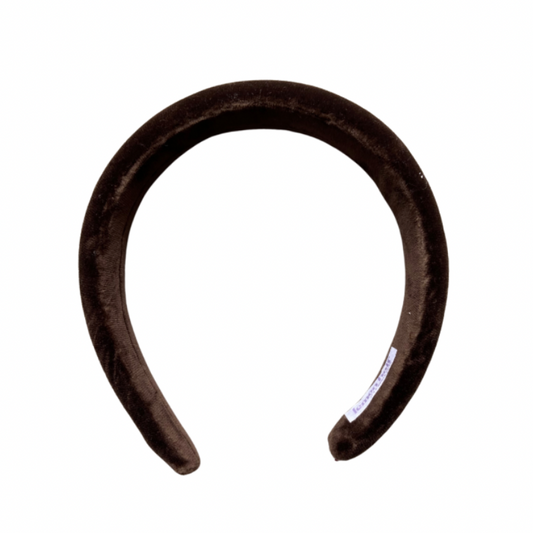 Bandolete Kate em Veludo Castanho