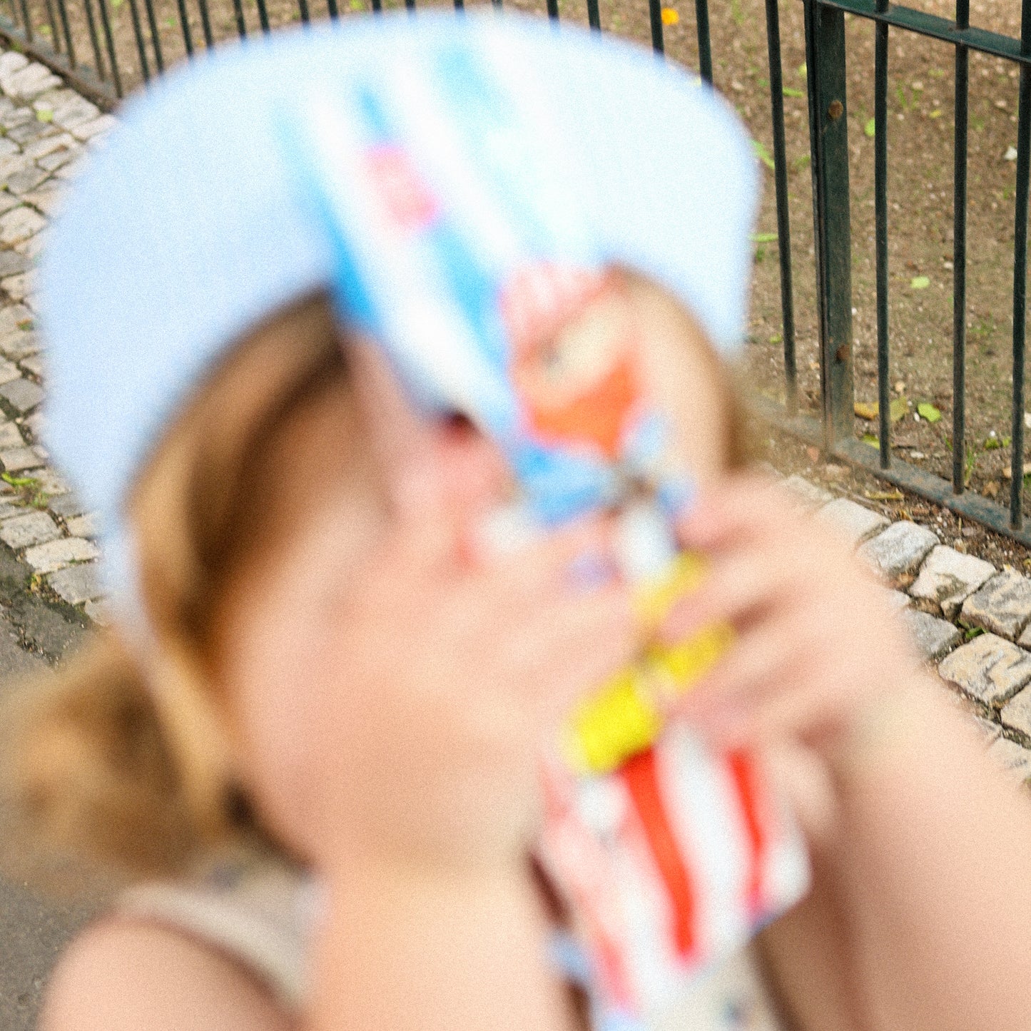 Petit Pipa Sailor Hat Tropical gelato - Blue stripes