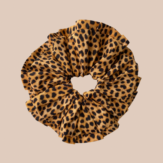 Scrunchie Folho em Animal Print
