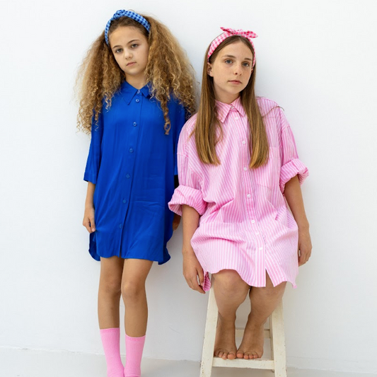 Bandolete Bunny em Vichy Cor-de-Rosa Neon
