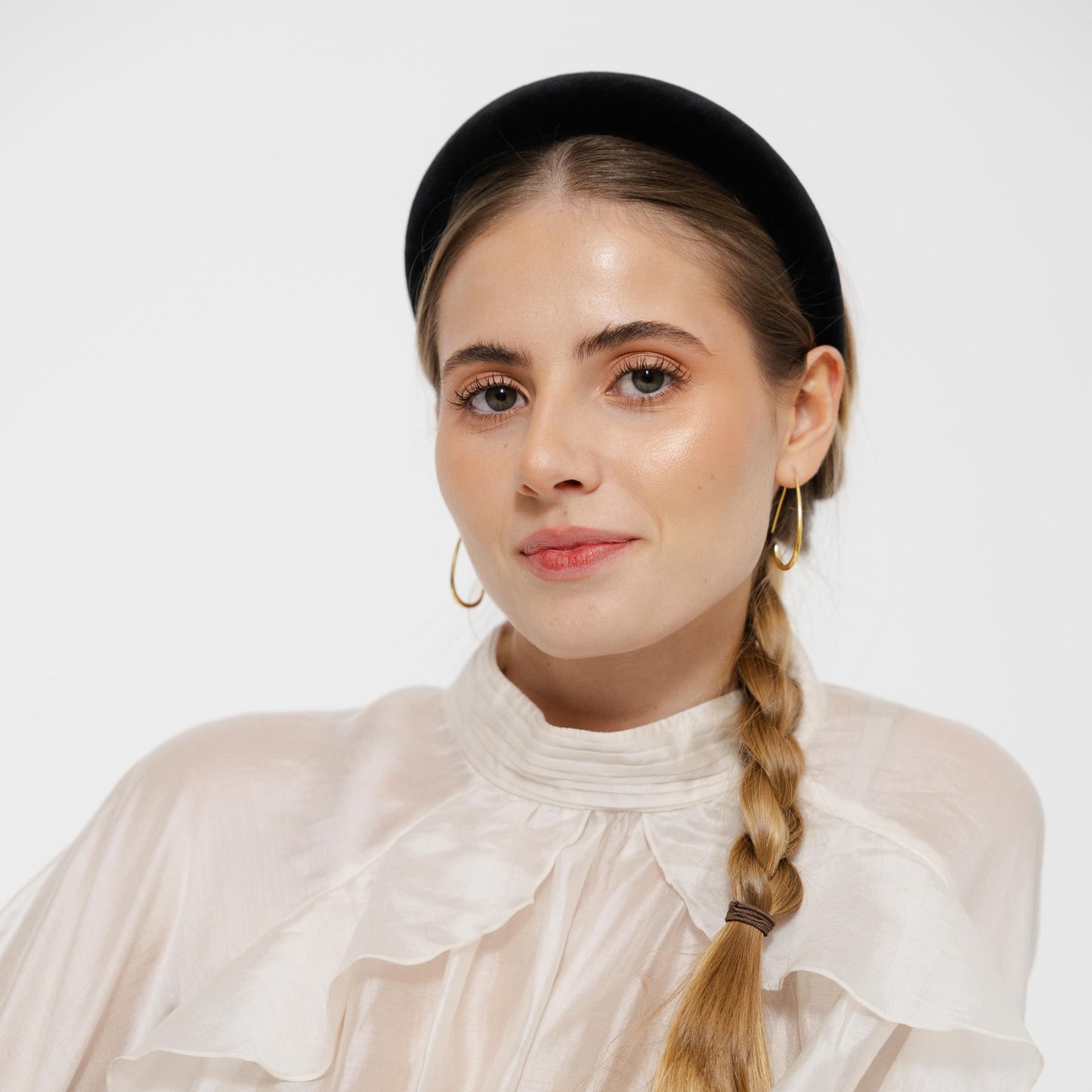 Bandolete Kate em Veludo Preto