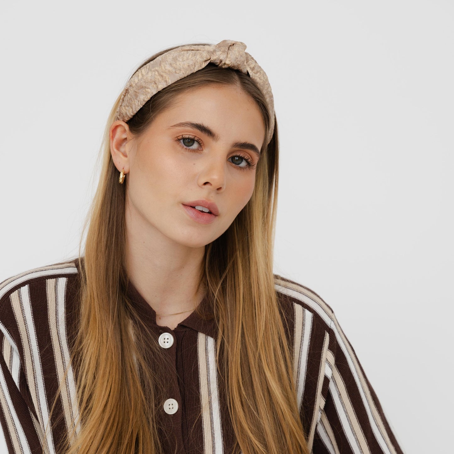 Bandolete Olivia Jacquard Dourada