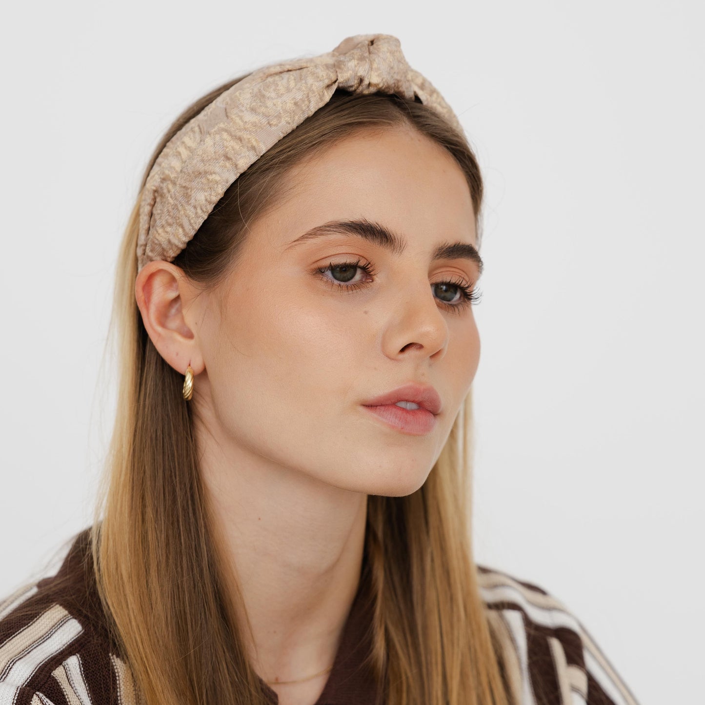 Bandolete Olívia Jacquard em Dourado