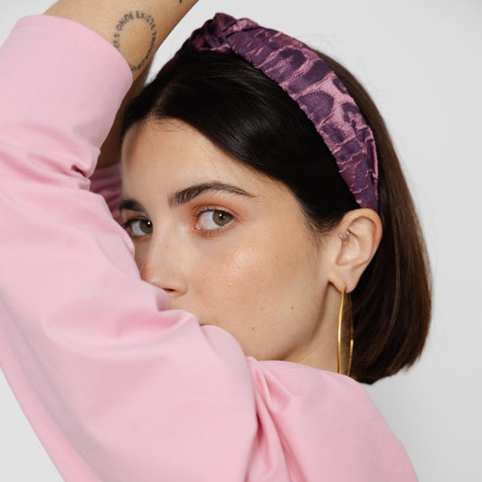 Bandolete Olívia Jacquard em Malva