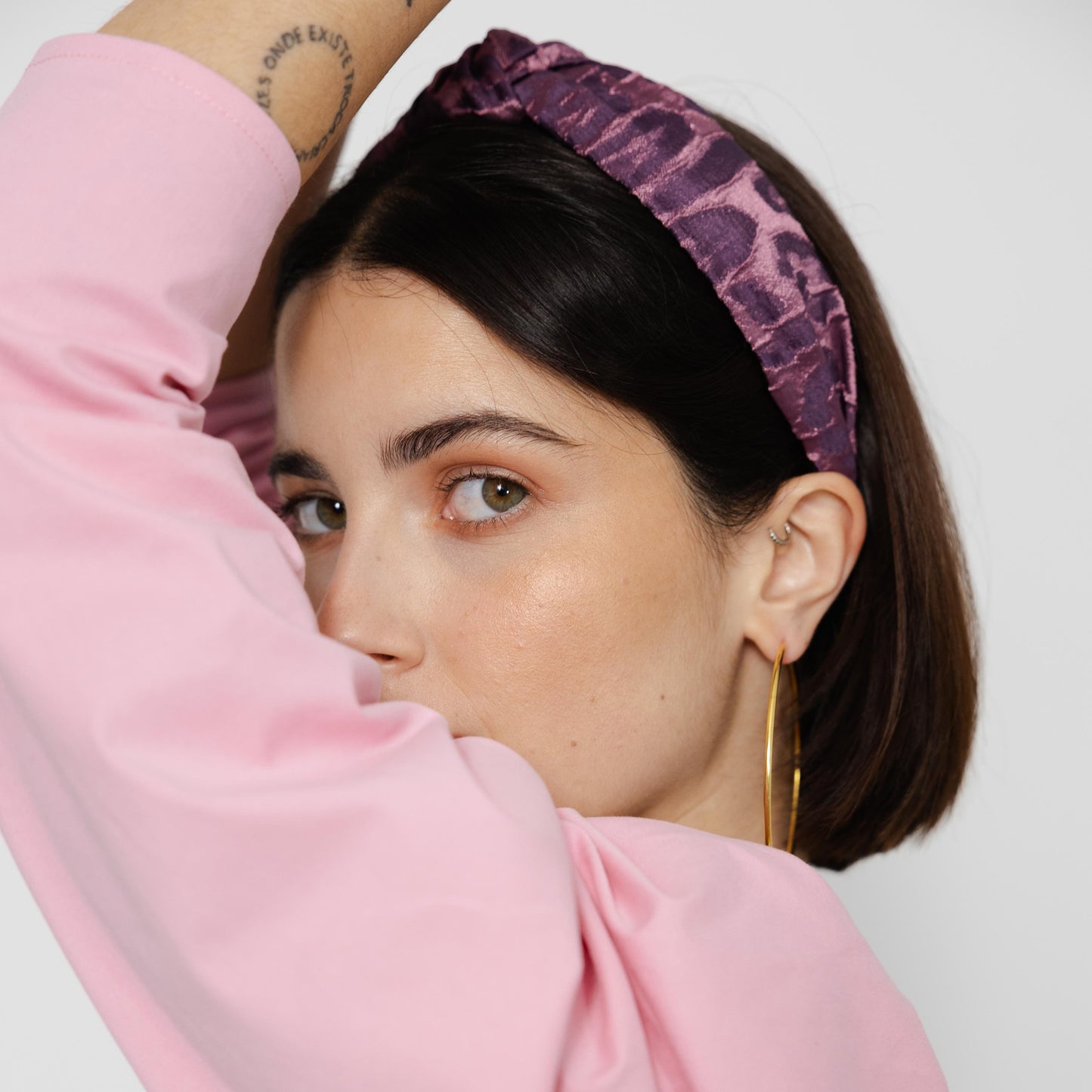 Bandolete Olivia Jacquard Roxo