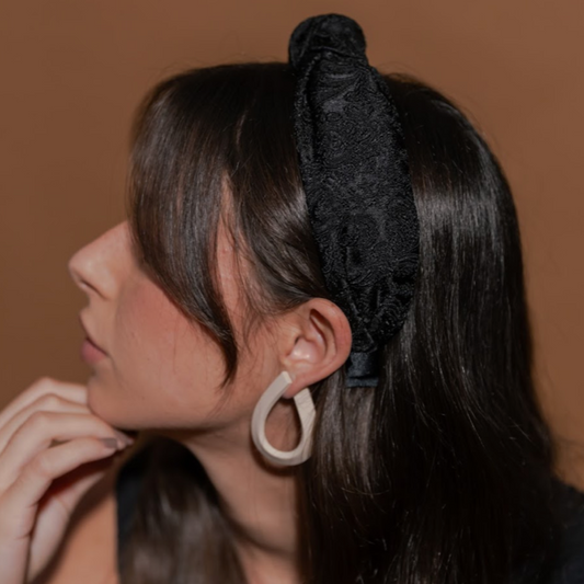 Bandolete Olivia Jacquard Preto