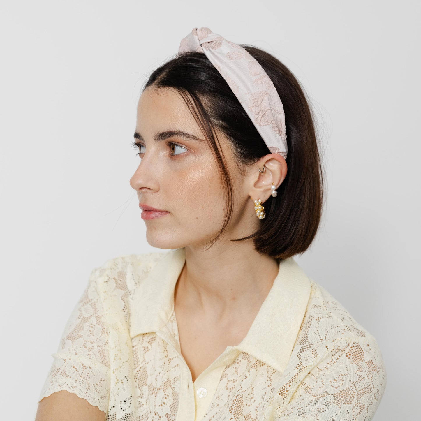Bandolete Olivia Jacquard Cor-de-Rosa Velho