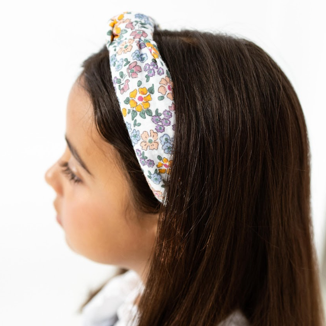Bandolete Olivia Kids em Flores Azul Ganga