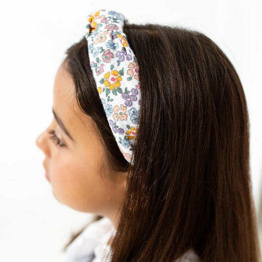 Bandolete Olivia Kids em Flores Azul Ganga