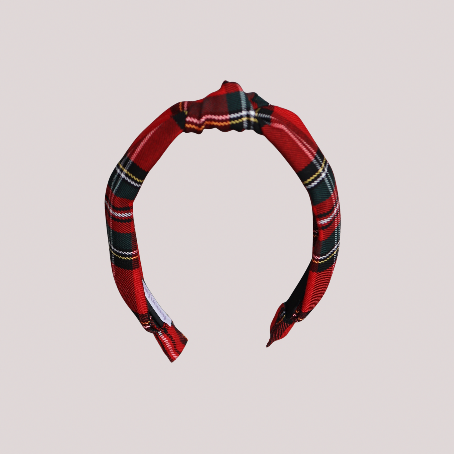 Bandolete Olivia Kids em Tartan Encarnado