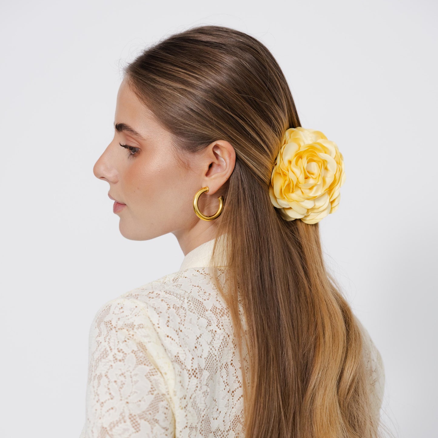 Mola Camélia em Amarelo Verão