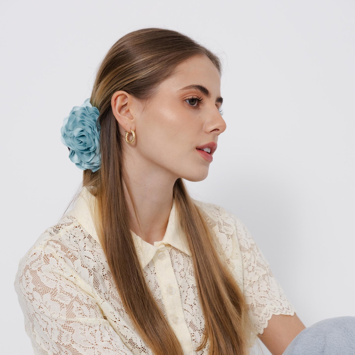 Mola Camélia Azul Água
