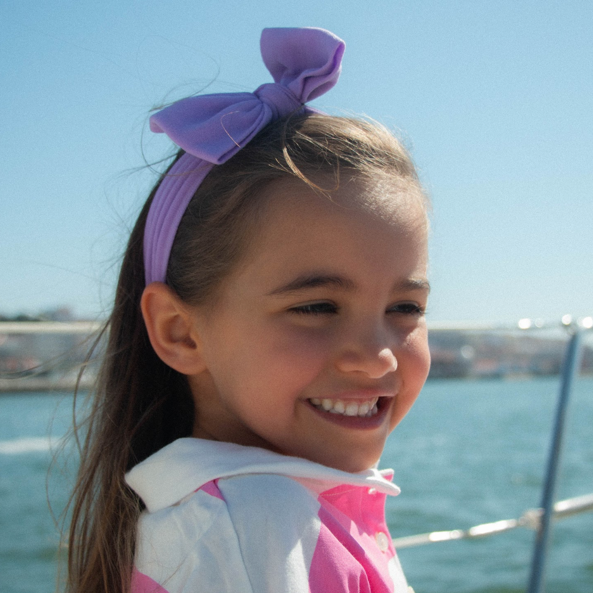 Fita Mary Bow em Lavanda