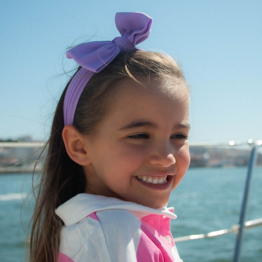 Fita Mary Bow em Lavanda