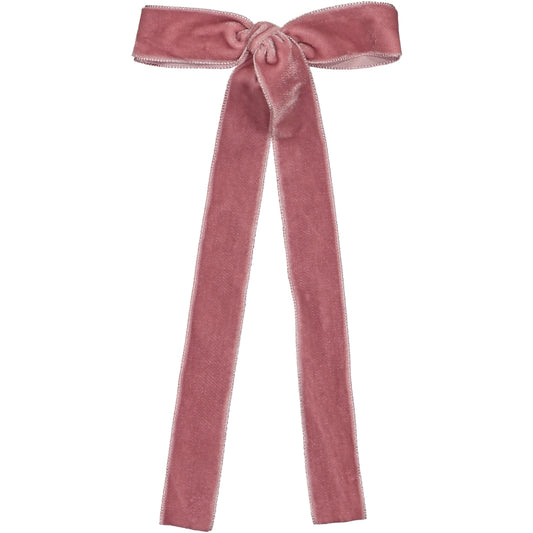 Laço Helena em Veludo Cor-de-Rosa Velho