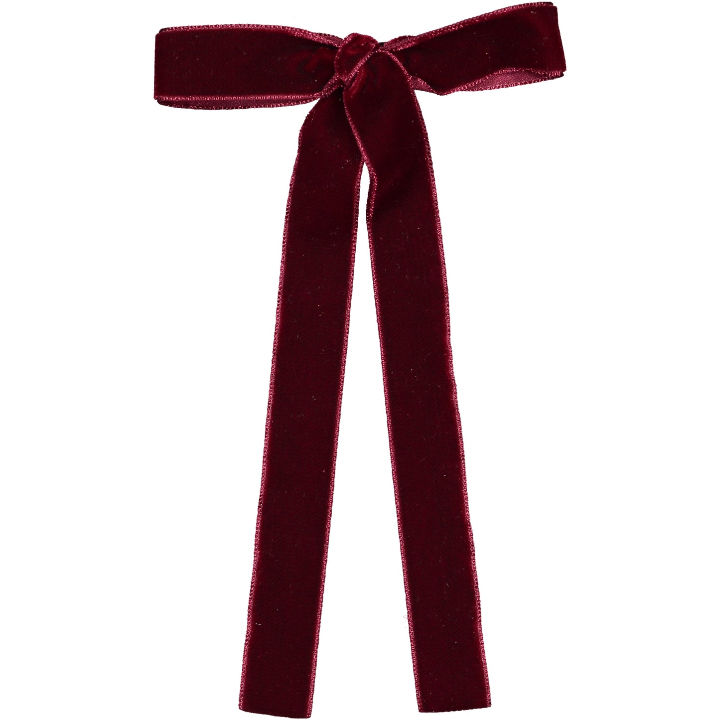 Laço Helena em Veludo Bordeaux