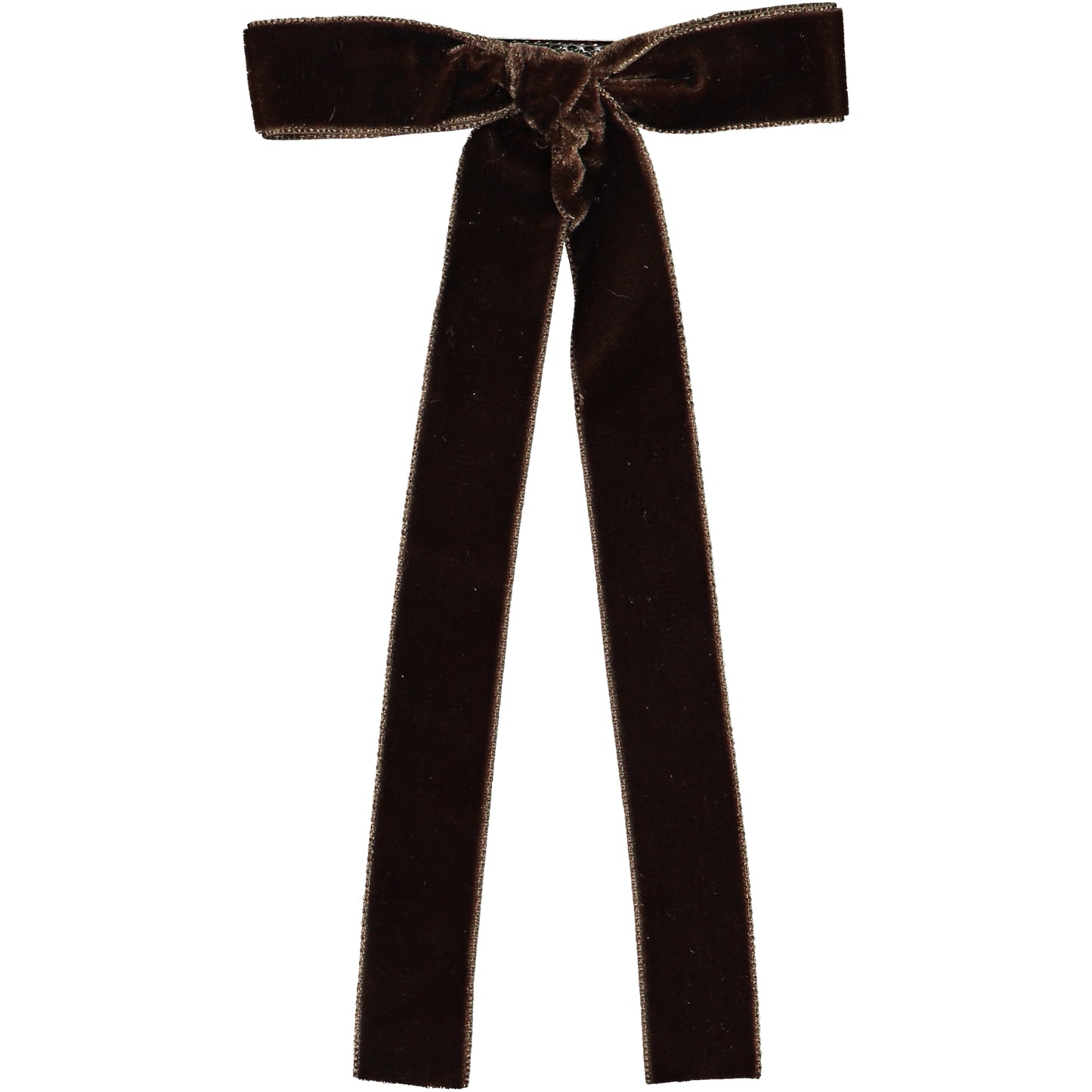 Laço Helena em Veludo Castanho