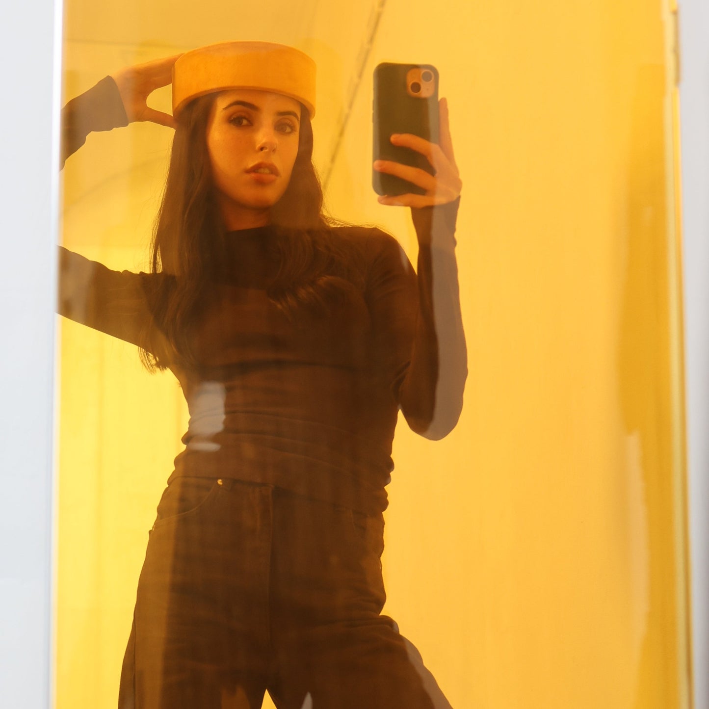 Jacqueline Hat Amarelo Mostarda - Delivery from 10 January