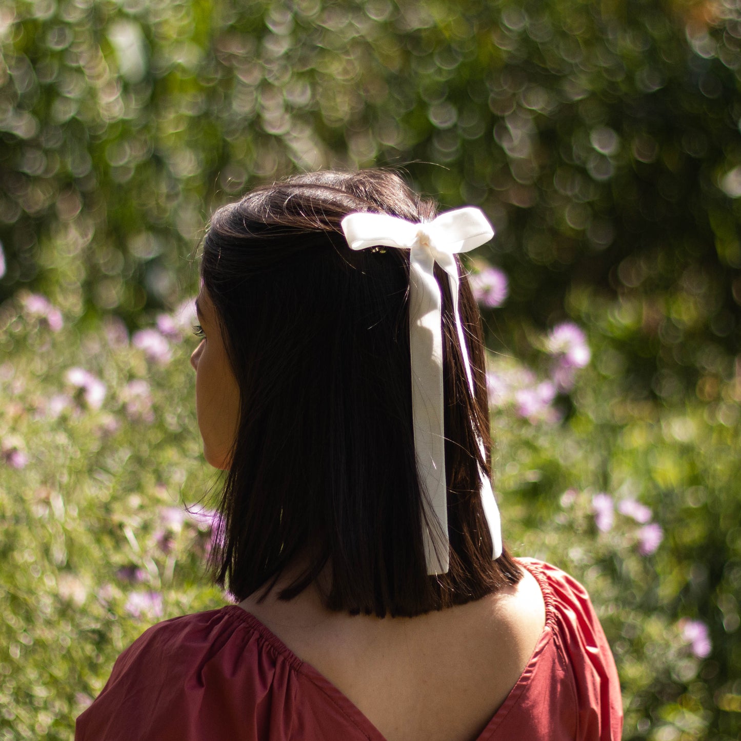 Laço Helena em Veludo Off-White