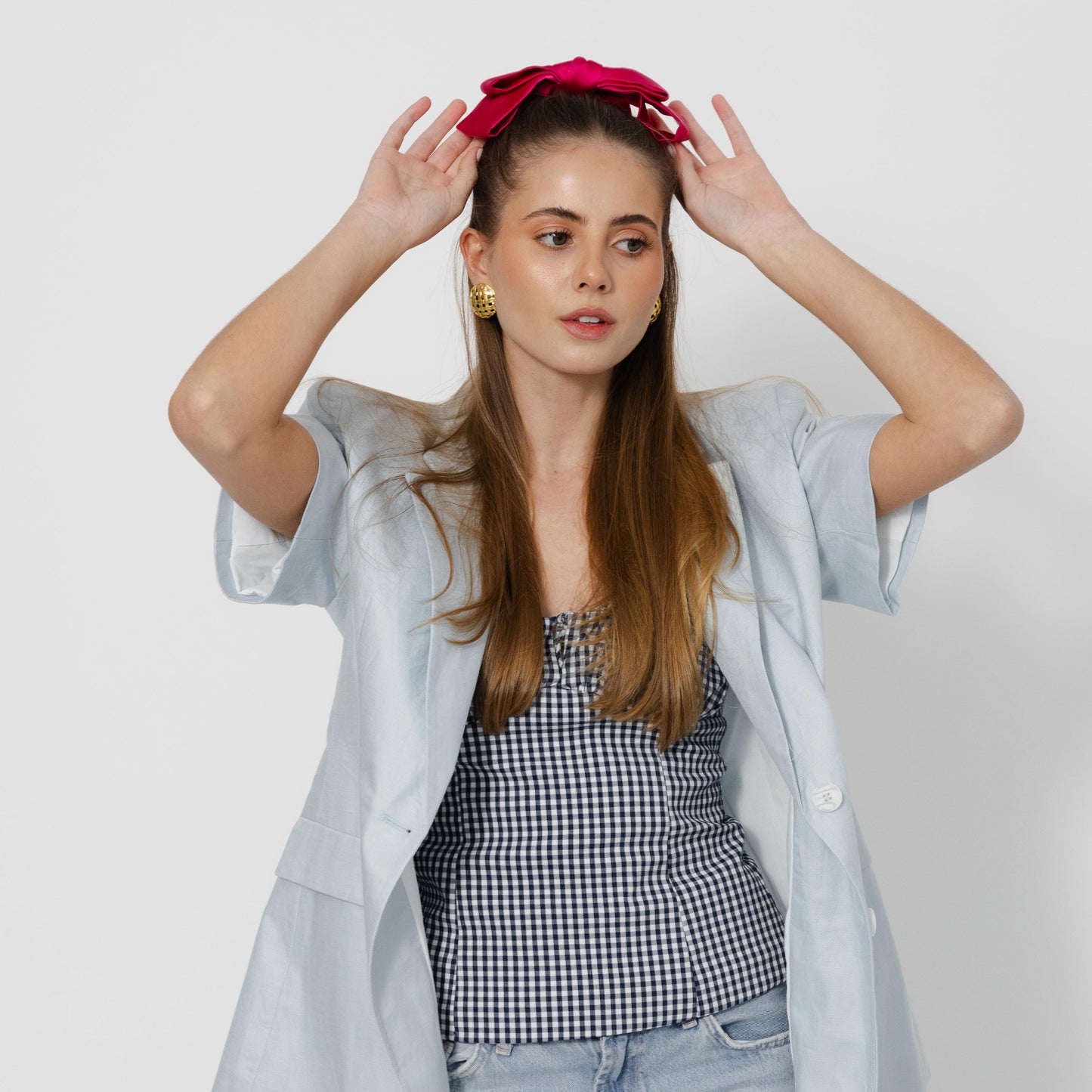 Laço Vitória em Cor-de-Rosa Framboesa