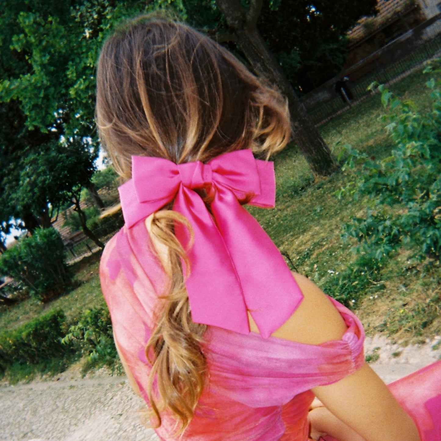 Laço Vitória em Cor-de-Rosa Framboesa