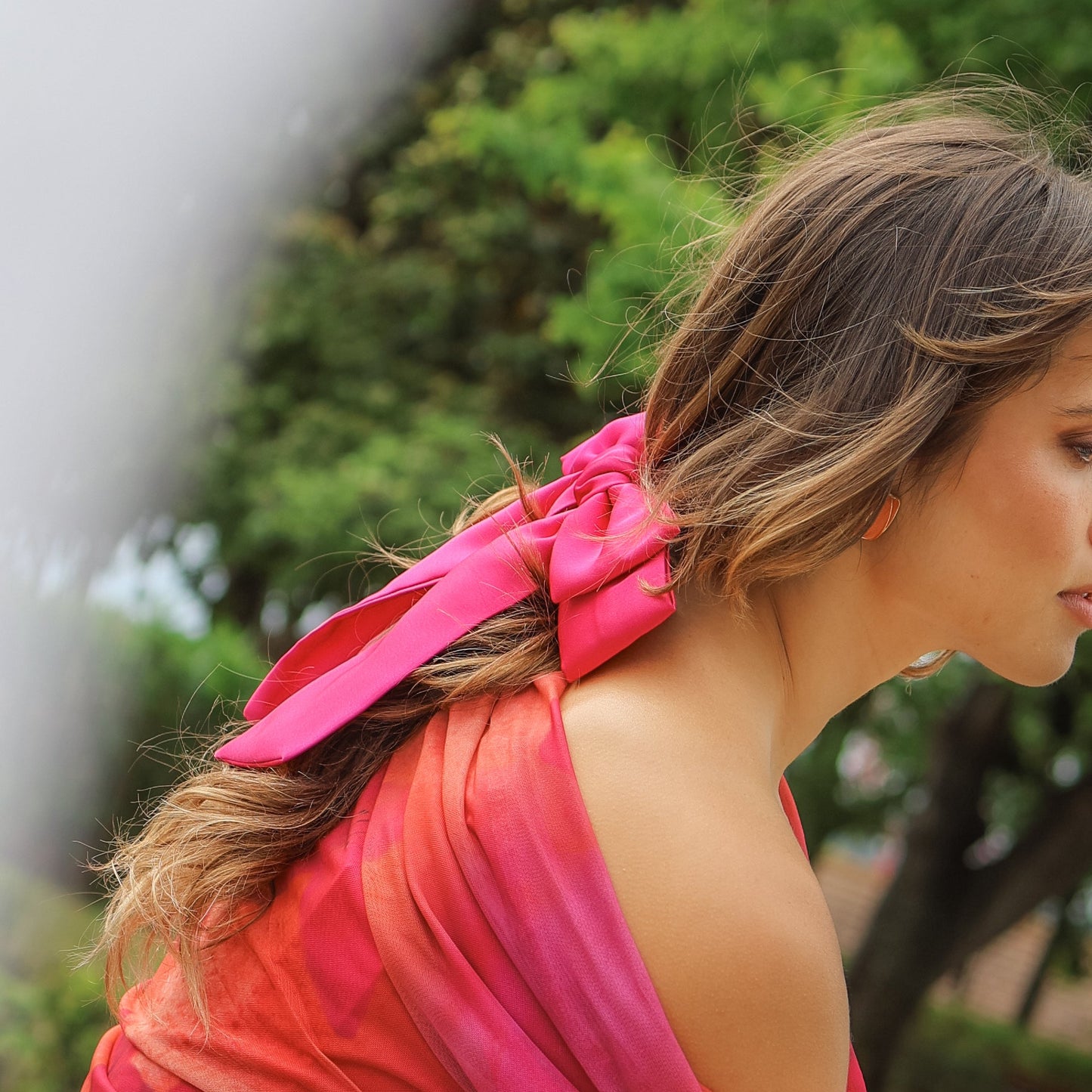 Laço Vitória em Cor-de-Rosa Framboesa
