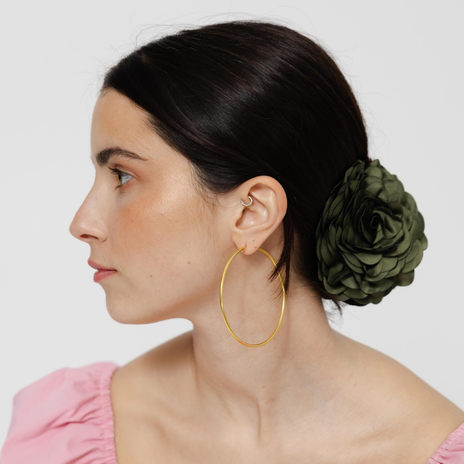 Mola Camélia em Verde Seco