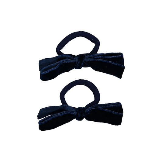 Pack de Laços Veludo Azul Escuro