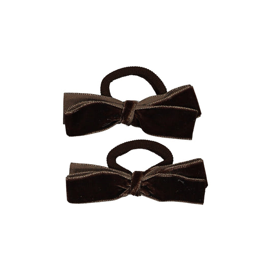 Pack de Laços Veludo Castanho