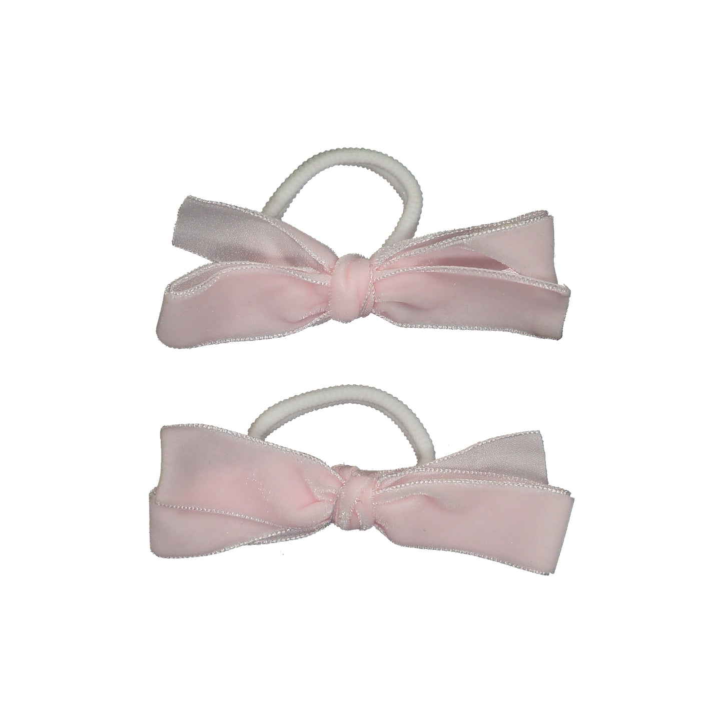 Pack de Laços Veludo Cor-de-Rosa Pastel