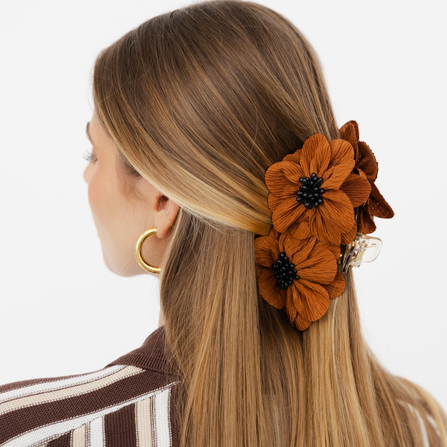 Mola Poppy em Terracota