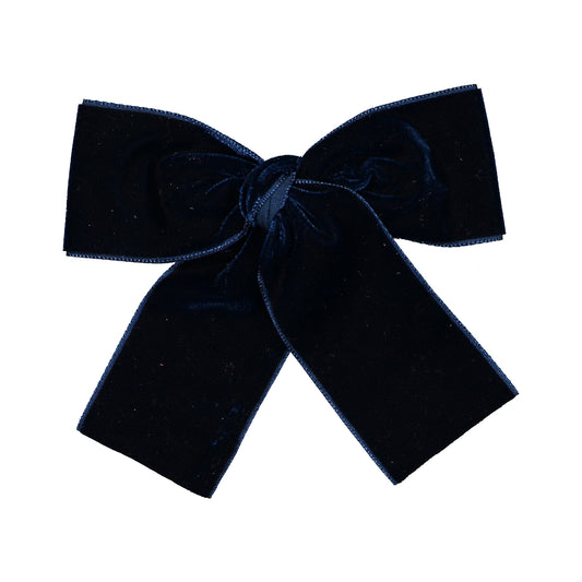 Laço Veludo Azul Escuro