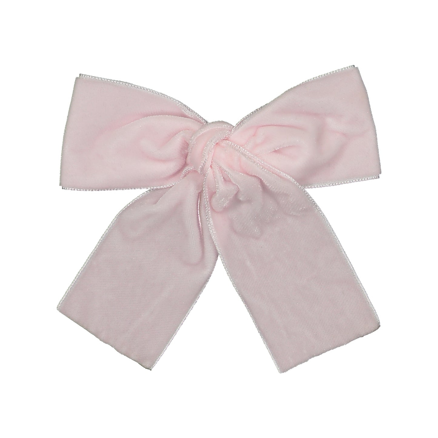 Laço Veludo Cor-de-Rosa Pastel